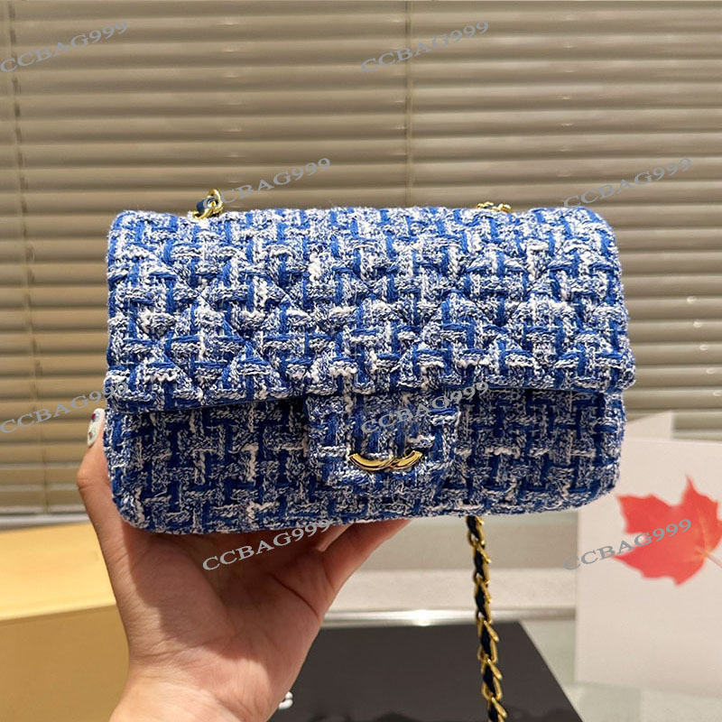 Colorful Tweed Knitting 2024 Colors Wallet Cross Body 20x11cm