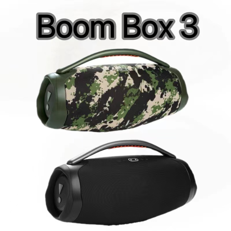 Speakers Boombox 3 Outdoor Portable Bluetooth TF card USB FM AUX Large Capacity Battery TWS Wireless Subwoofer Speaker
