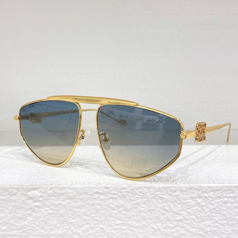 Retro Womens Designer Sunglasses LW40108 Womens Minimalist Style Metal Frame Glasses UV400 Protective Polarizing Glasses Famous Italian Designer Casual Glasses