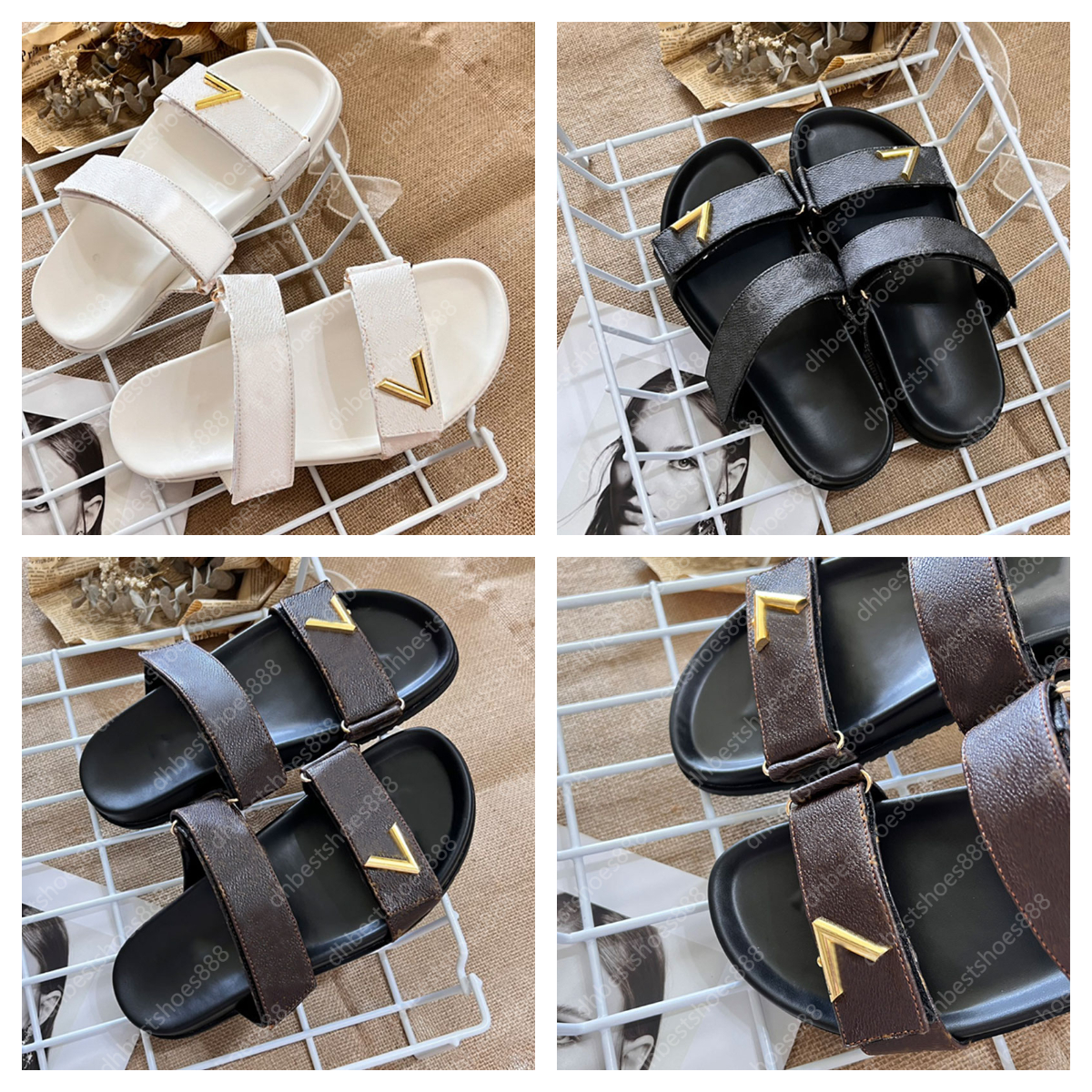 Uncle Designer Sandals Women Men Slides Sandal Couple Outdoor Flat Shoes Room Slide Luxury Sandale Slippers Printed Leather Sunny Causal Beach Slipper Large 35-46