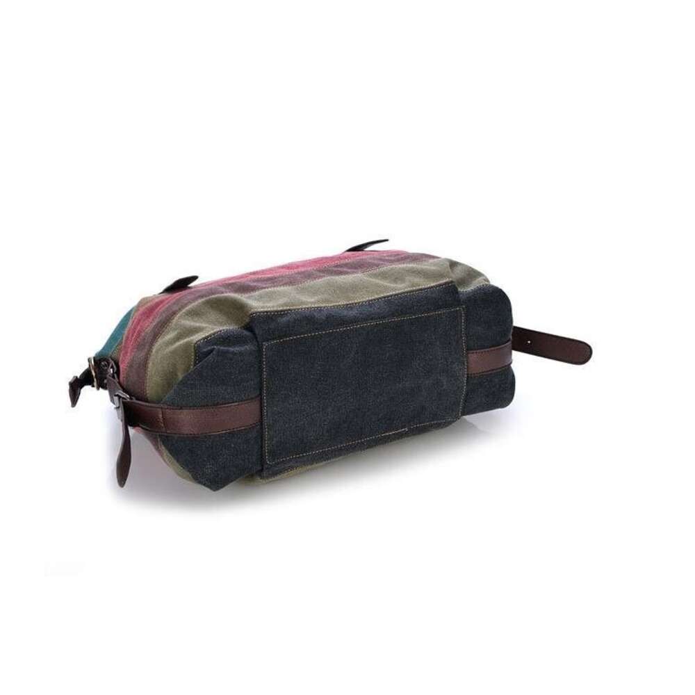 Totes Canvas Striped Womens Handbag 2021 Patchwork Rainbow Shoulder Fashion Female Casual Crossbody Bag Sac A Main H6.17#24.5 ddmythur