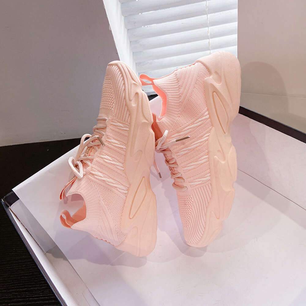Think 2022 Fashion Lace Up Platform Women's Summer Zapatos Mujer Plus Size Flat Mesh Sports Woman Vulcanize Sneaker Shoes