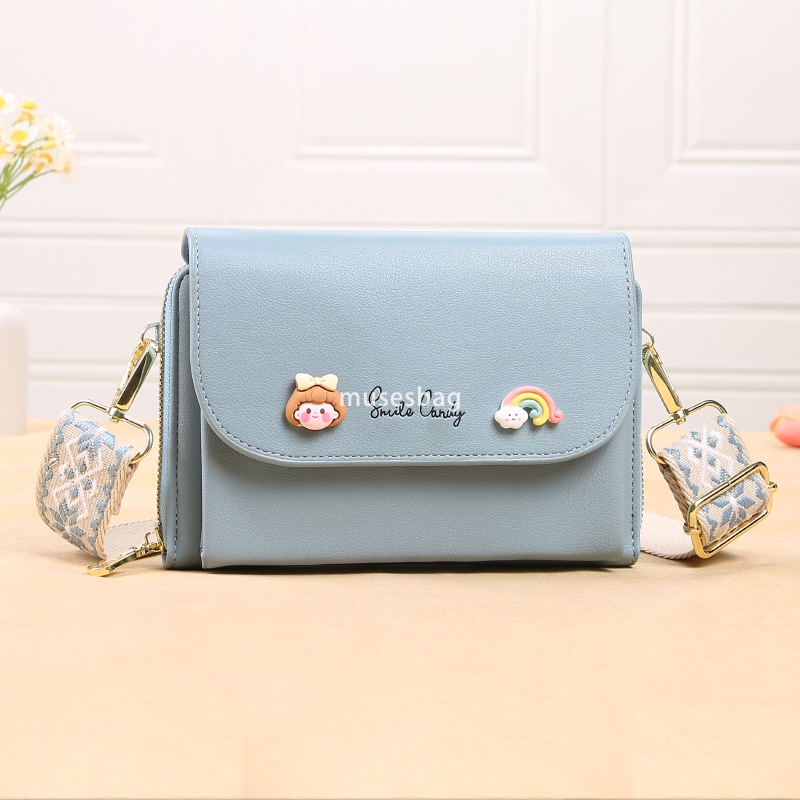 European and American women's designer mobile phone bag Korean version versatile small square bag fashionable woven strap single shoulder crossbo