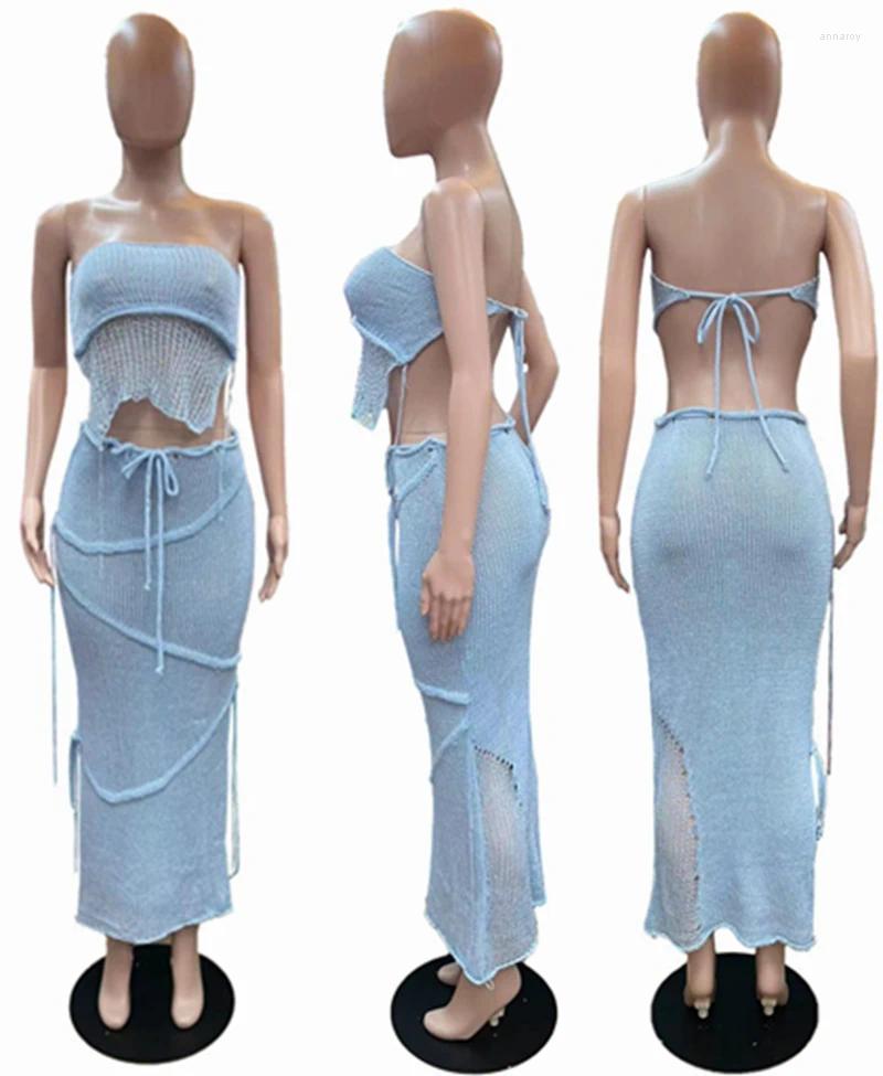 Womens Swimwear Wrap Kaftan Sarong Long Beach Dress Sexy Crop Top Skirts Sheer Knitted Swimsuit Cover-Ups Women Crochet Bikini Cover Up