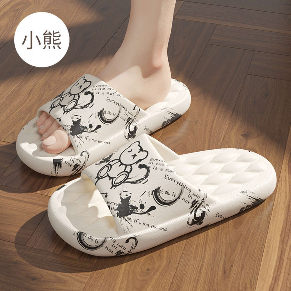 Wholesale Printed Men's Sandals Casual Home Shoes Light Weight Beach Slippers for Women and Men