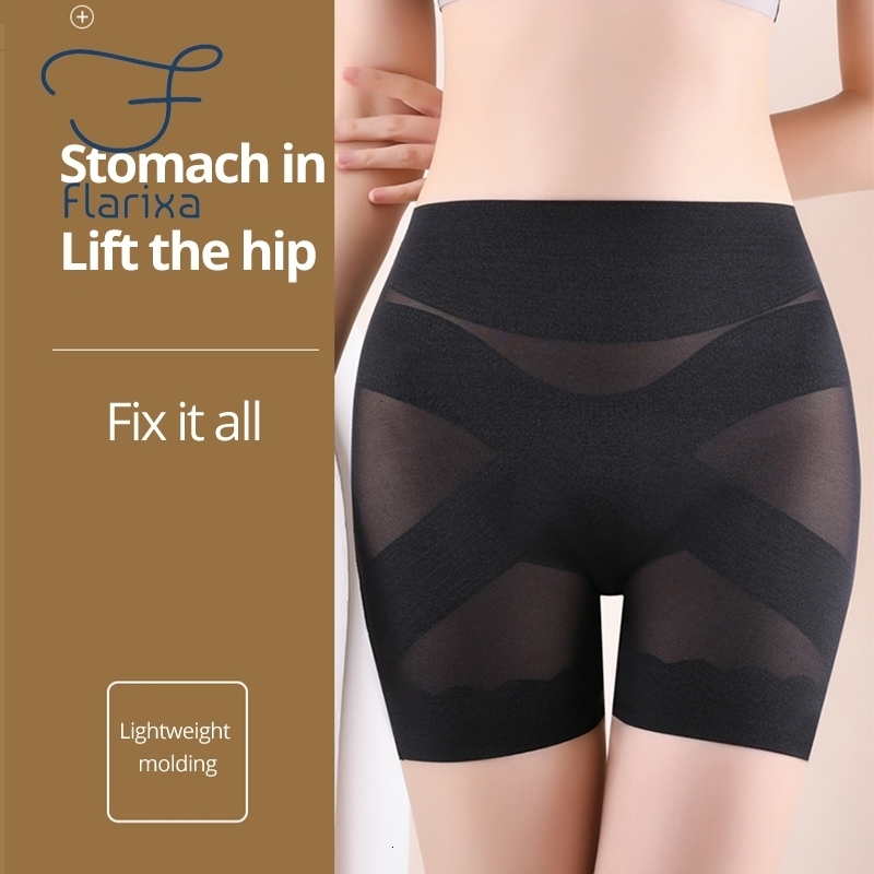 Breast Form Flarixa Bady Shaper Short Butt Lifter Women Shapewear Tummy Control Female High Waist Trainer Body shaper Panties Corset Abdomen y230812