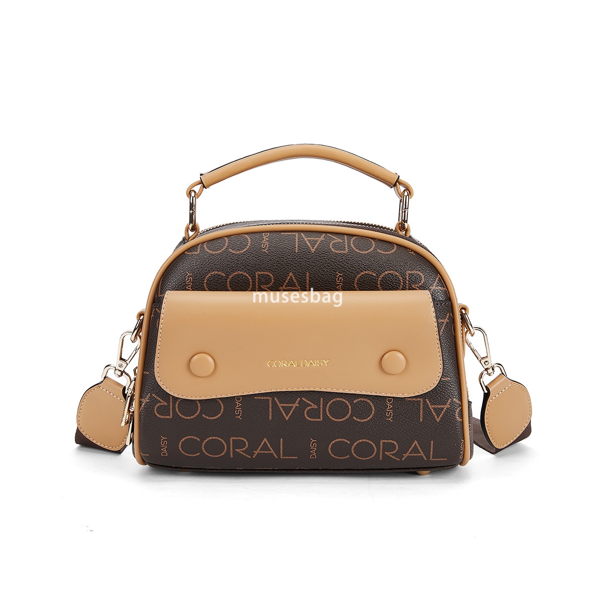Urban minimalist hard leather large capacity handbag new printed contrasting color patchwork tote bag crossbody bag women one shoulder small round bag
