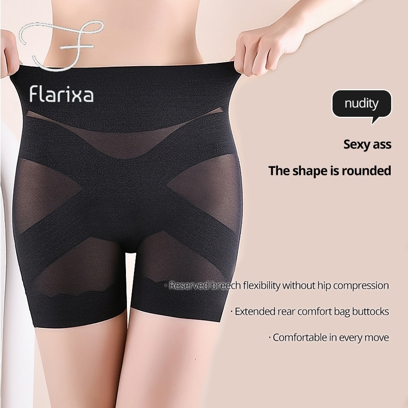 Breast Form Flarixa Bady Shaper Short Butt Lifter Women Shapewear Tummy Control Female High Waist Trainer Body shaper Panties Corset Abdomen y230812