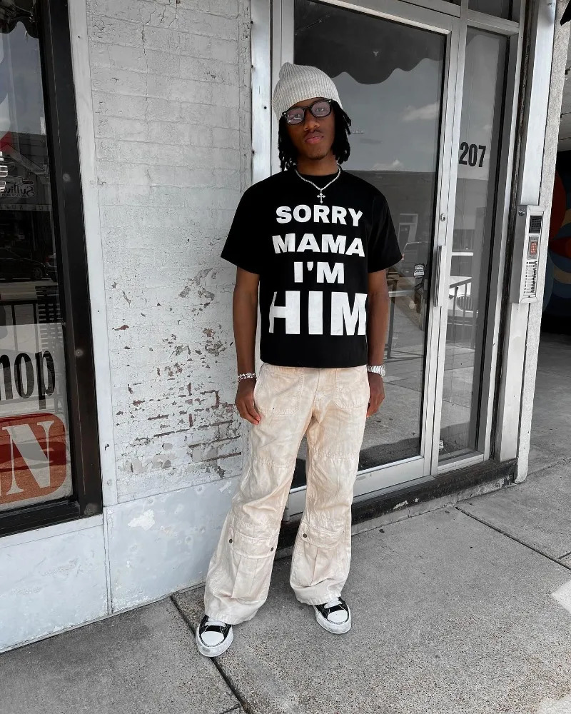 2024 Summer Vintage High Street Alphabet Print oversized T-shirt Men y2k Gothic Harajuku Fashion Casual loose couple shirt 240617