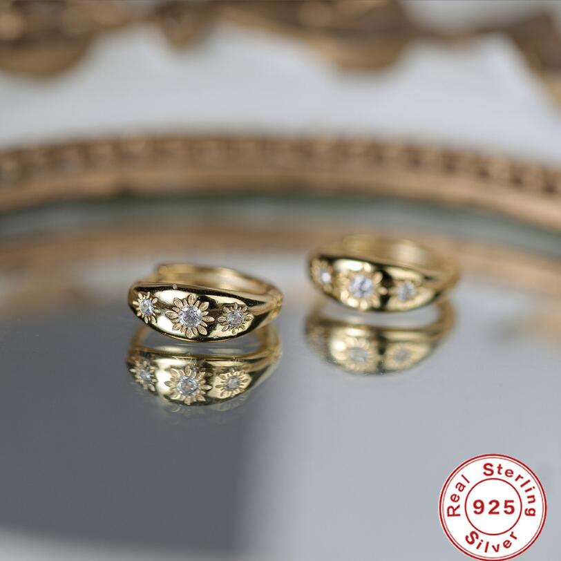 S Sterg Sier Clip Earrings: Octagon Micro Moissanite Dia Party Jewelry