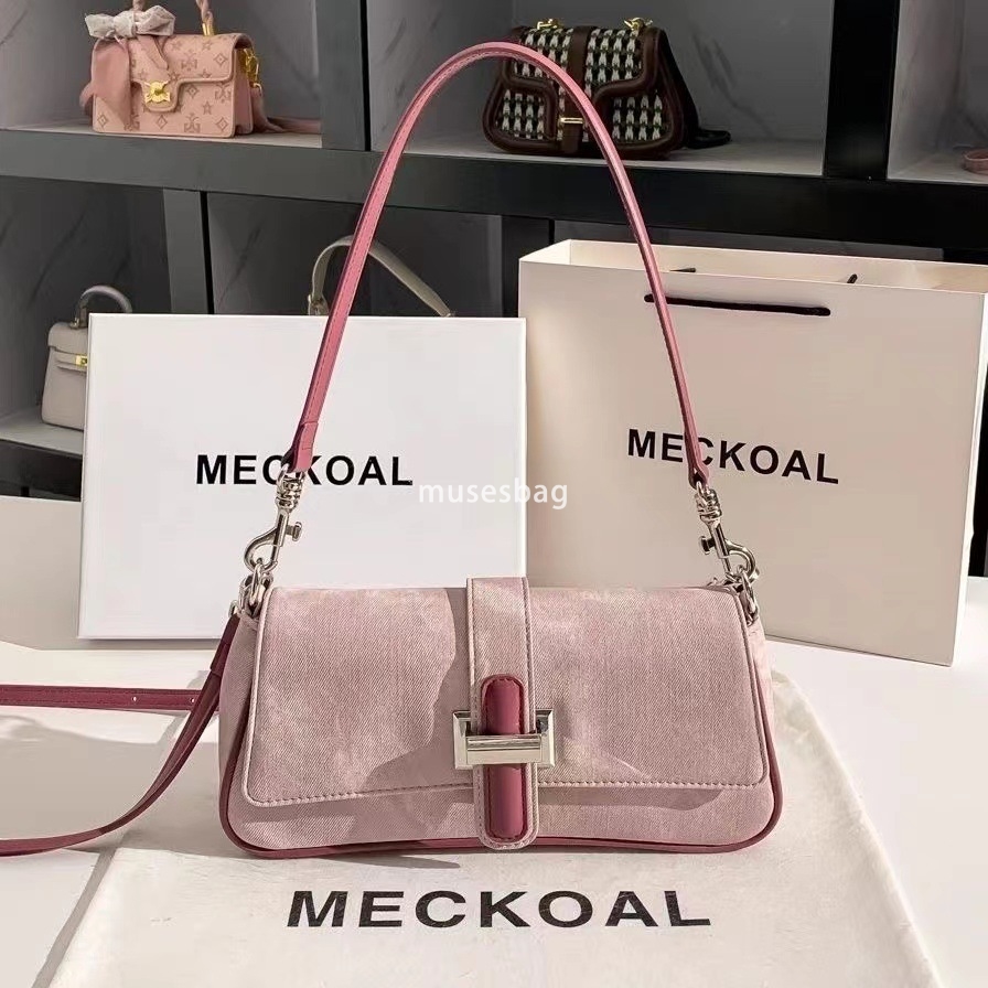 High end fashion street trend daily matching denim stick bag for women's new high-end texture niche original crossbody shoulder underarm bag