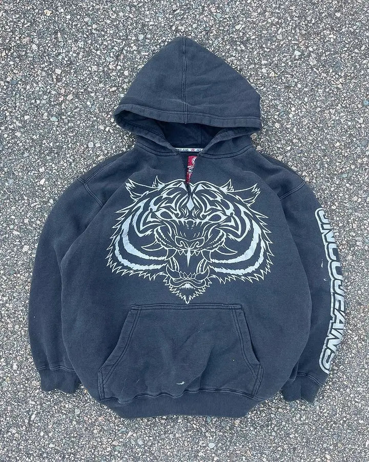 Streetwear Hoodie Y2K Hip Hop Retro Graphic Oversized Hoodie Sweatshirt Mens Womens Harajuku Gothic Pullover Hoodie Clothes 240513