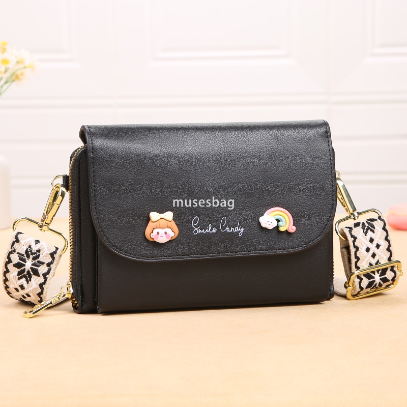 European and American women's designer mobile phone bag Korean version versatile small square bag fashionable woven strap single shoulder crossbo