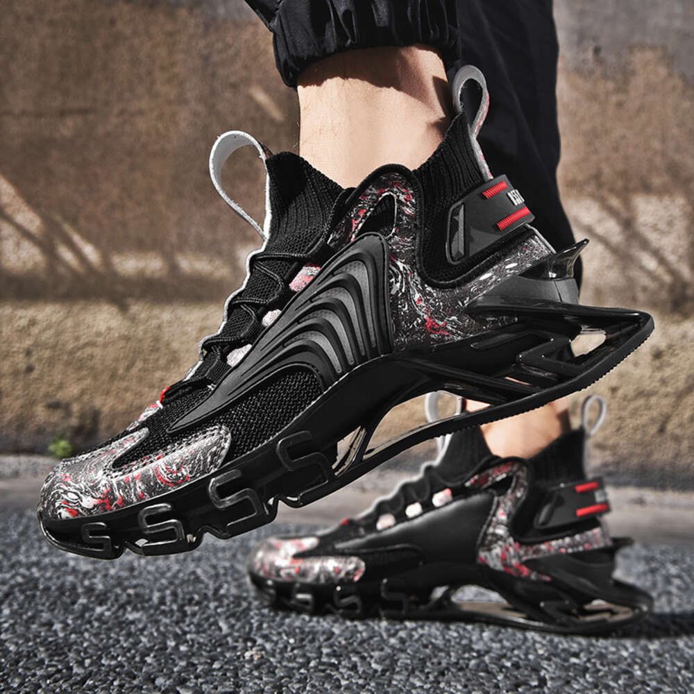 Fashion Sports Men's Casual New Spring Breathable Shark Blade Shoes Men High-quality Running Sneakers