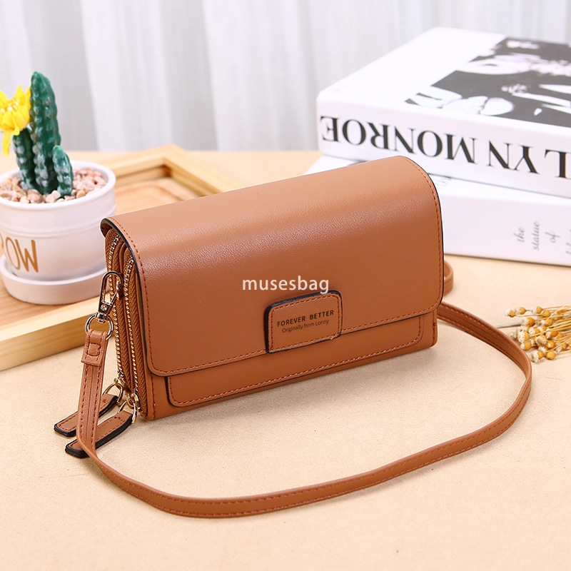 Designer Women's High Quality Classic Retro Multi functional Wallet Korean Edition Multi Card Handheld Bag Large Capacity Casual Shoulder Bag Mob
