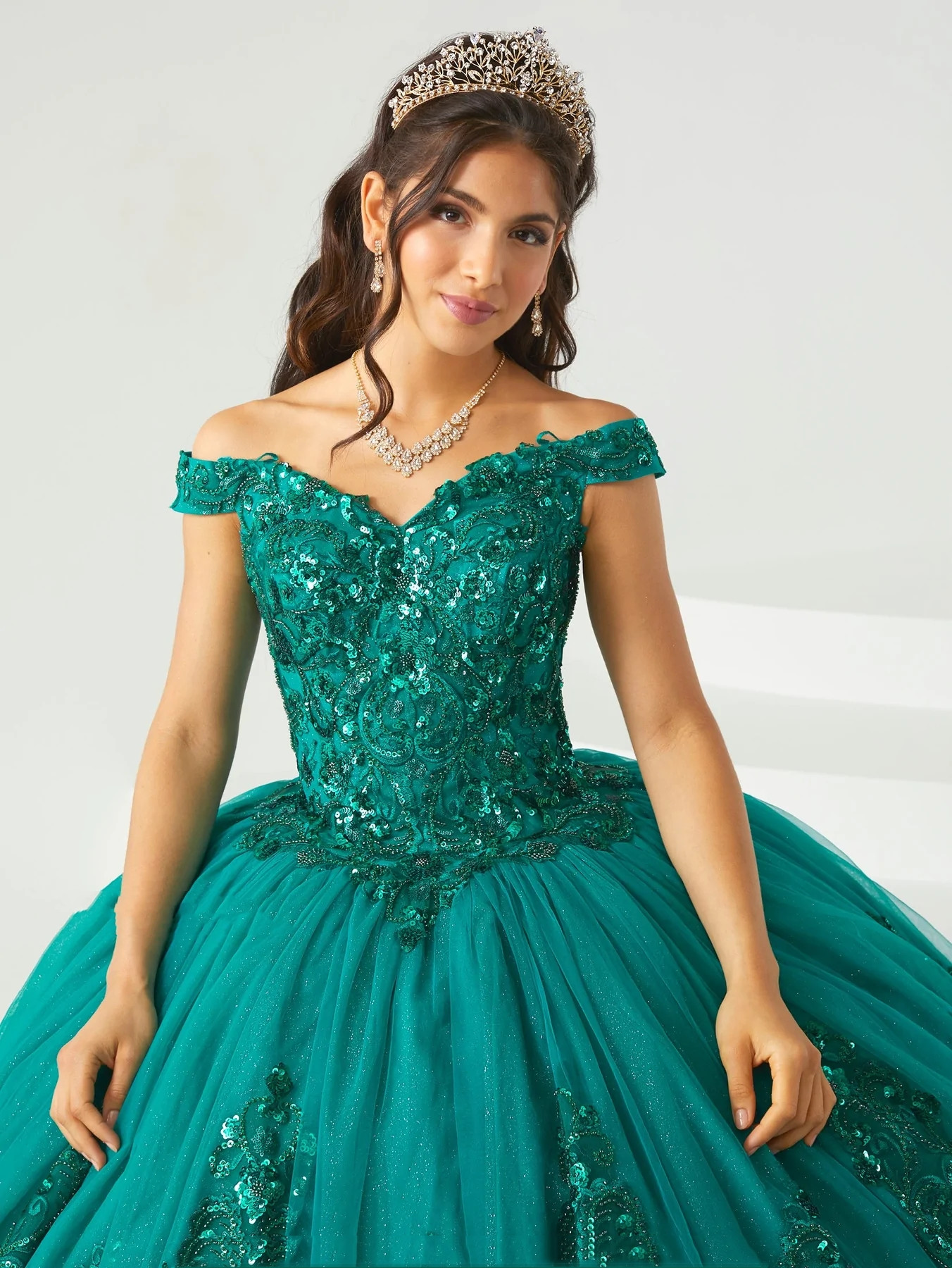 Red Mexican Quinceanera Dresses Ball Gown Off The Shoulder Tulle Lace Sparkly Puffy Charro Sweet 16 Dresses 15 Anos