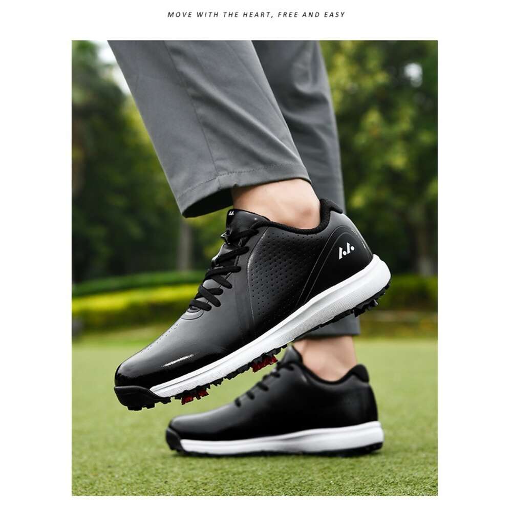 For Good New Quality Sport Shoe Mens Anti Slippery Spikes Golf Training Man Leather Walking Shoes Men Ddmysaturn