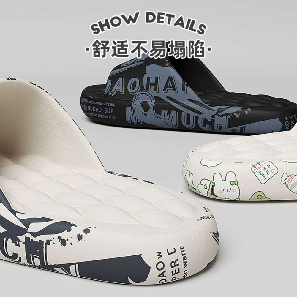 Wholesale Printed Men's Sandals Casual Home Shoes Light Weight Beach Slippers for Women and Men