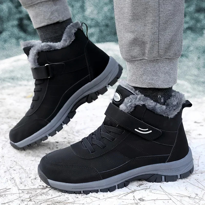 Womens ankle boots waterproof and warm snow boots womens anti slip hiking shoes womens sports shoes comfortable couple shoes womens 2024 240615