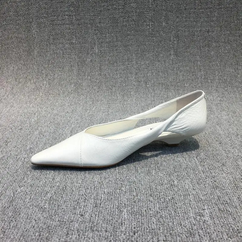 Shoes for Woman 2024 Comfortable Womens Summer Footwear Moccasins Blue Low Heel Elegant Pointed Toe High Quality Young 240617