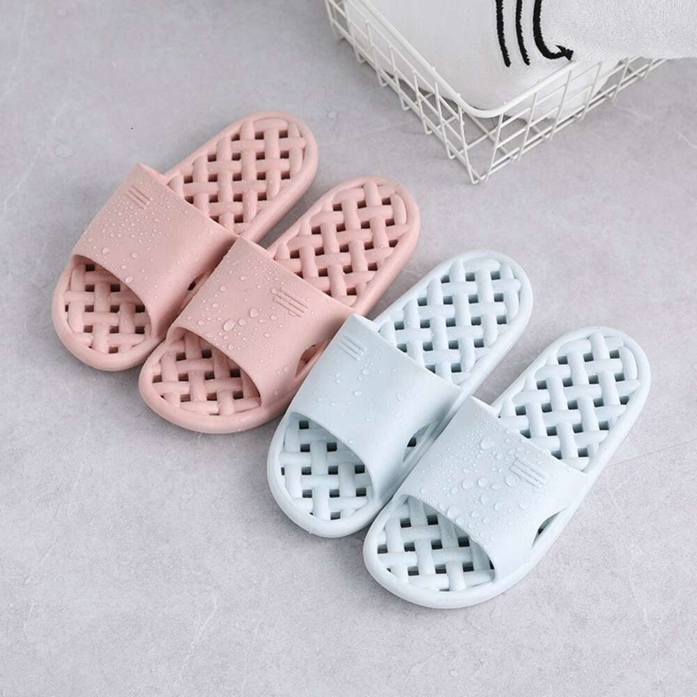 Bathroom Men Sandals Slippers Summer Women's Bathing Anti Slip Leak Quick Drying Hollow Soft Bottom Hole Indoor Home