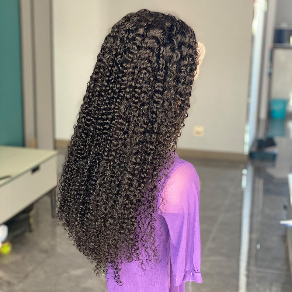 Water Wave Curly 200% Density HD Lace Frontal Wig Brazilian 26 30 Inch 13x4 Glueless Loose Deep Wave Human Hair Lace Front Wig for Women