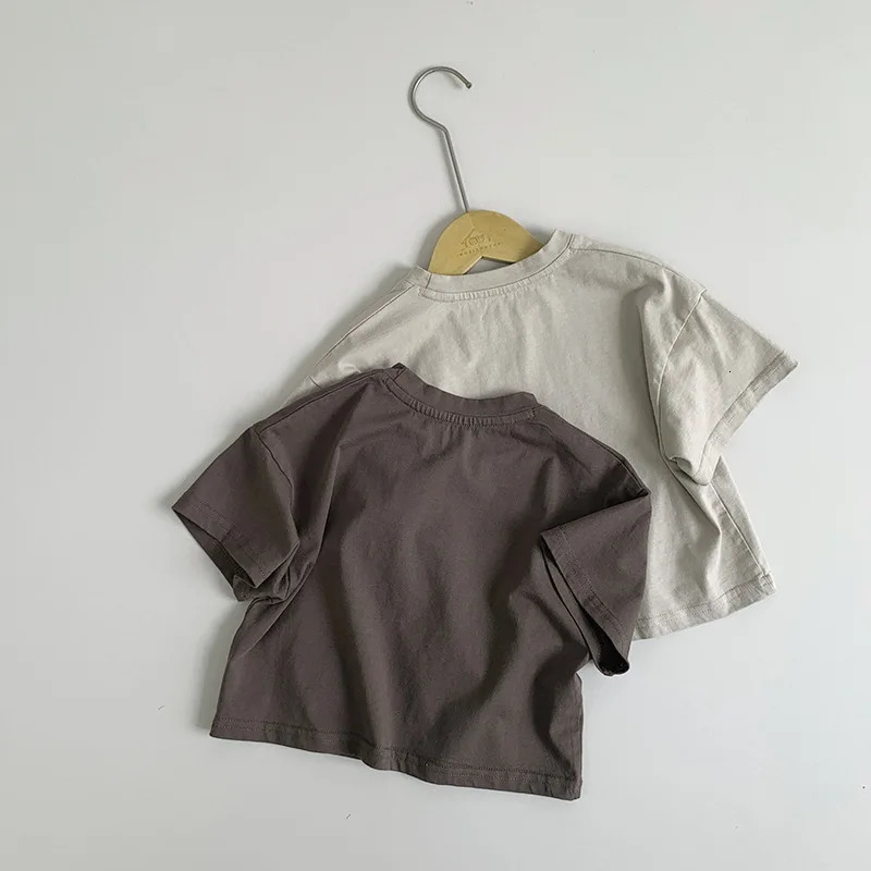 T-shirts Summer Costume Children Print Short Sleeve T-shirt Cotton Baby Girl Casual Tees Toddler Boy Loose Tshirt Kids Cotton Tops 240617Y2501199VAK