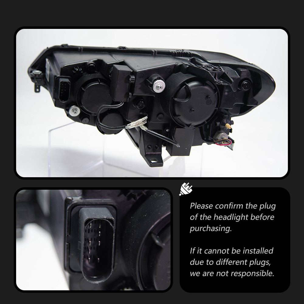 Car Head Lamps For VW Touran 20 16-20 20 Touran L LED Upgrade Lens Dynamic Signal Headlight Assembly