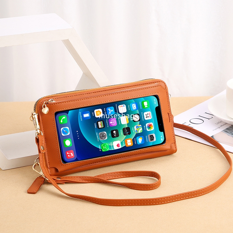 Designer Women's High Quality Elegant and Fashionable Long Wallet Simple and Multi functional Touchscreen Wrist Phone Zero Wallet Korean Portable