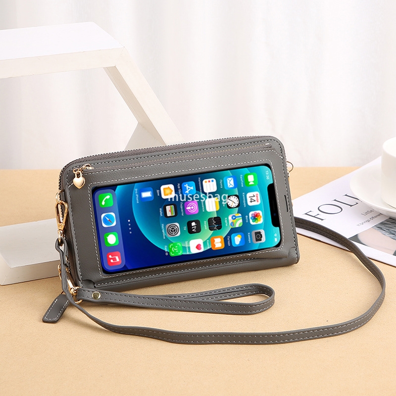 Designer Women's High Quality Elegant and Fashionable Long Wallet Simple and Multi functional Touchscreen Wrist Phone Zero Wallet Korean Portable