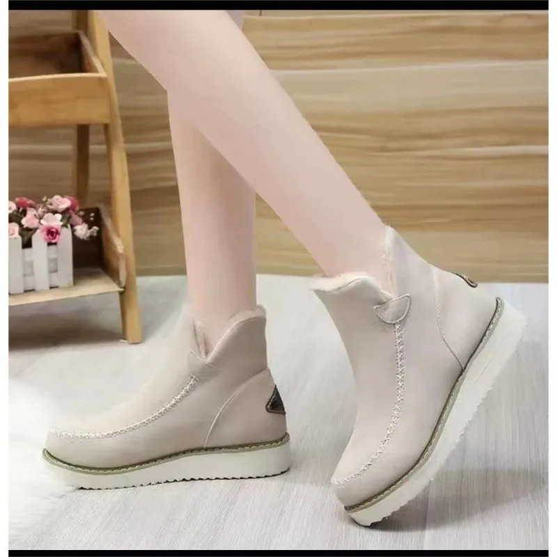Womens Snow Boots Winter Fashion Casual Warm Shoes Womens Skating Comfort Womens Ankle Boots Footwear Botas De Mujer 240615