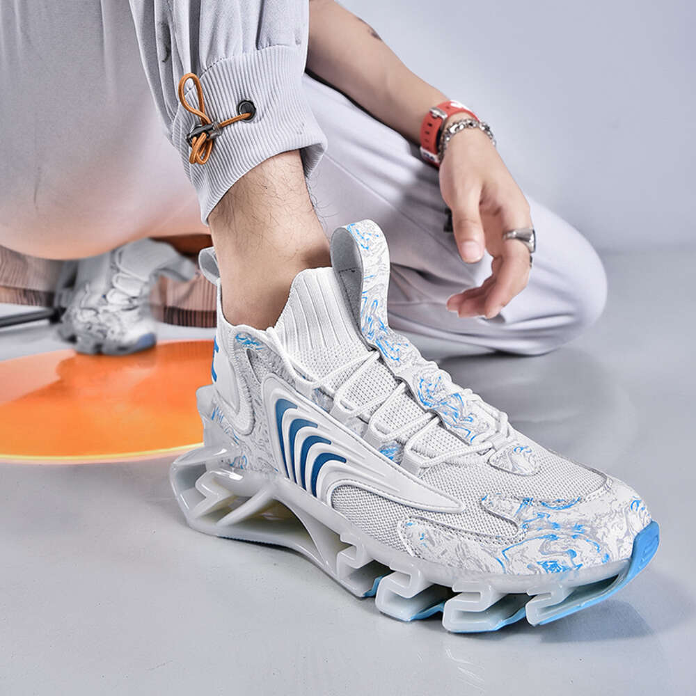 Fashion Sports Men's Casual New Spring Breathable Shark Blade Shoes Men High-quality Running Sneakers