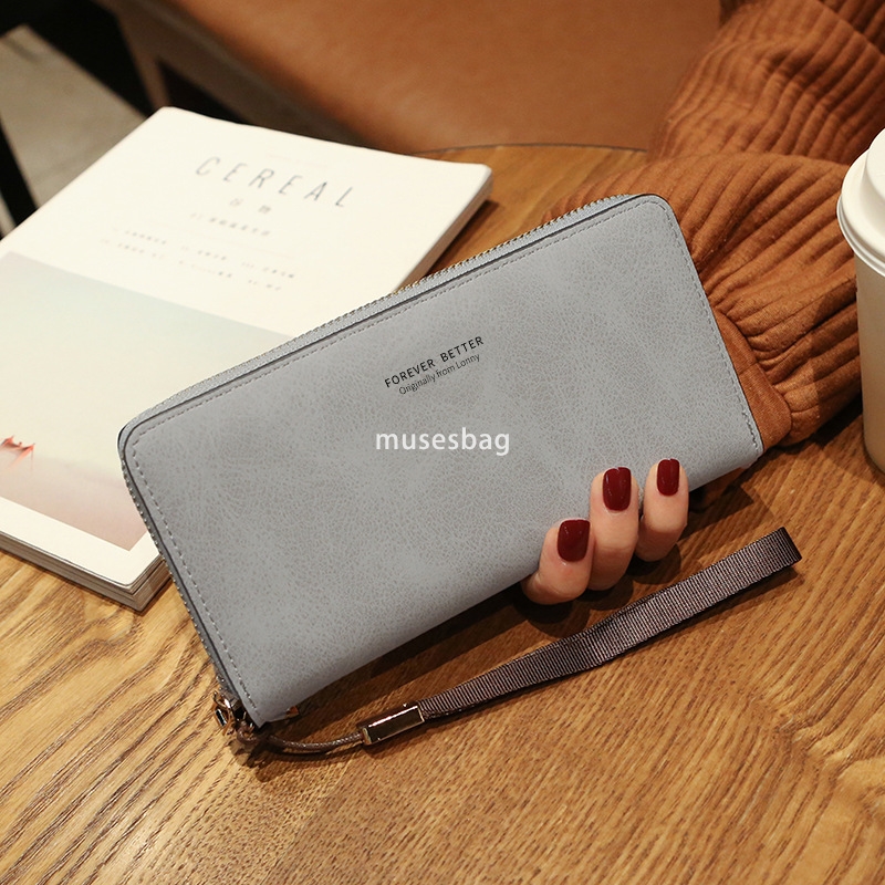 Designer Women's High Quality Classic Vintage Handheld Long Wallet Korean Edition Handbag Multi functional Card Bag Phone Zero Wallet Women'