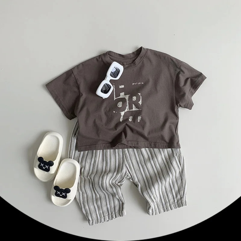 T-shirts Summer Costume Children Print Short Sleeve T-shirt Cotton Baby Girl Casual Tees Toddler Boy Loose Tshirt Kids Cotton Tops 240617Y2501199VAK