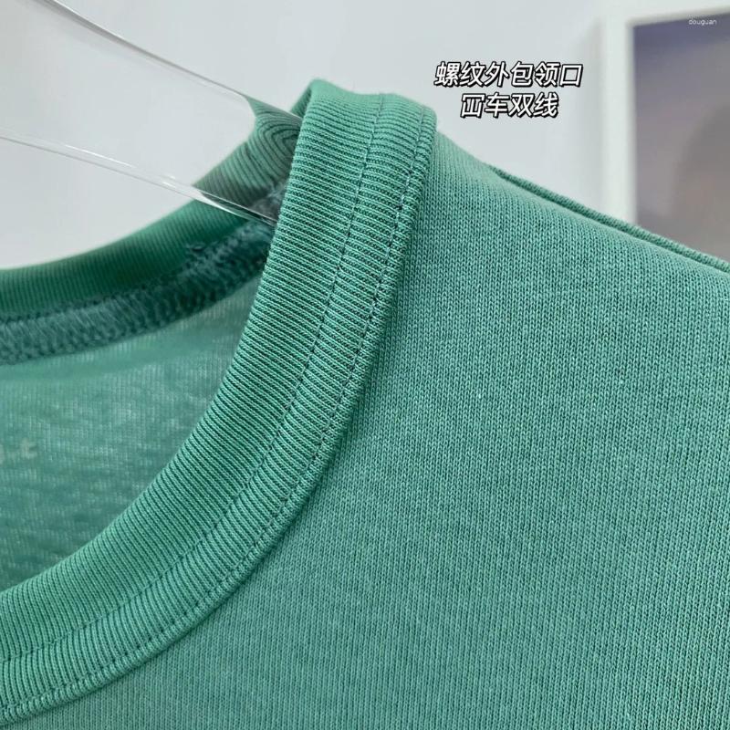 Womens T Shirts Fashion Classic Cloth 23Spring/Summer Foam Letter Printing Old Cotton Short Sleeve T-shirt Women