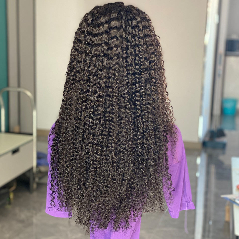 Water Wave Curly 200% Density HD Lace Frontal Wig Brazilian 26 30 Inch 13x4 Glueless Loose Deep Wave Human Hair Lace Front Wig for Women