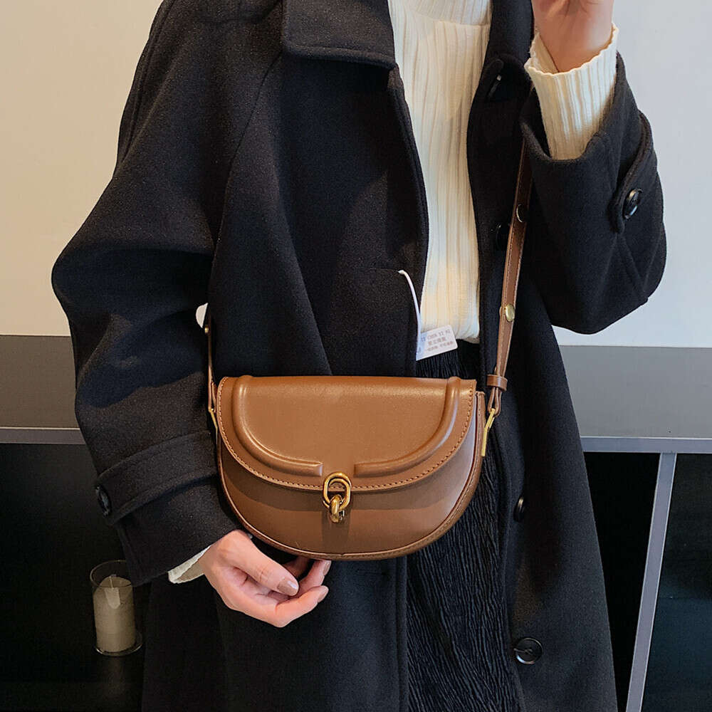 Saddle Toptrends Small Crossbody For Women 2024 Trend Designer Underarm Shoulder Bags PU Leather Ladies Handbags And Purses h6.17#38 ddmymoon