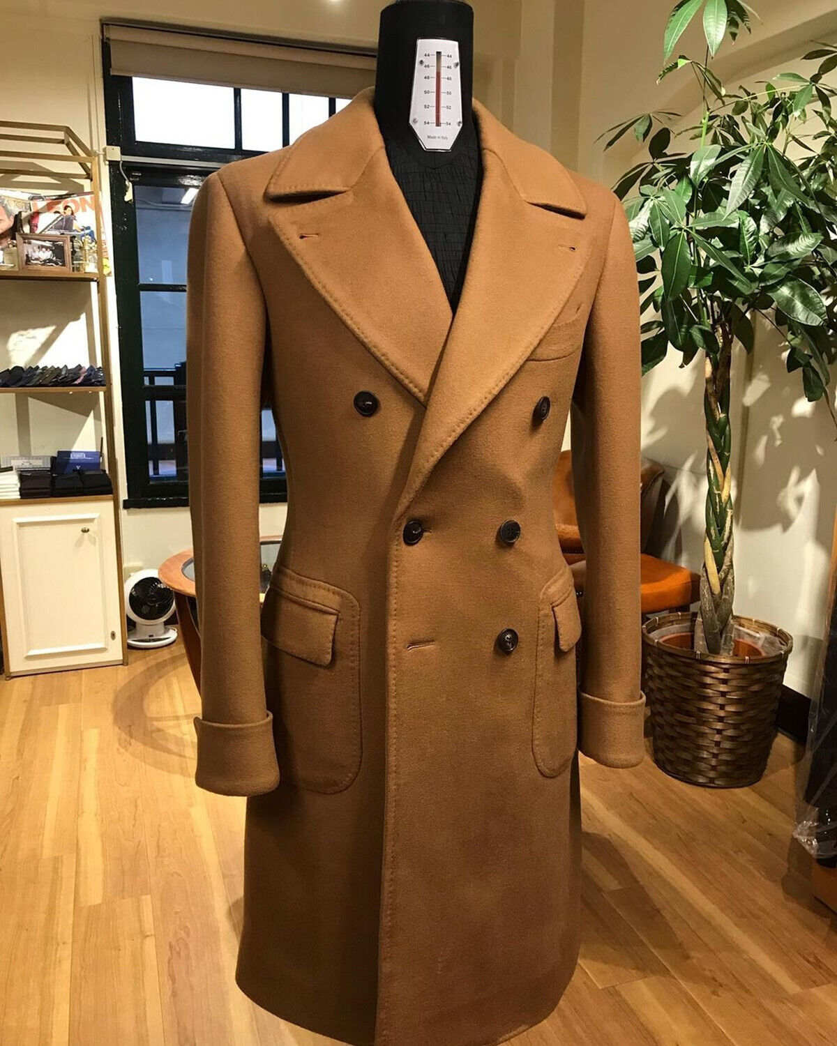Woolen Men Overcoat Mens Suit Custom Made Costume Homme Formal Double Breasted Autumn Winter Long Coat Designer Jacket