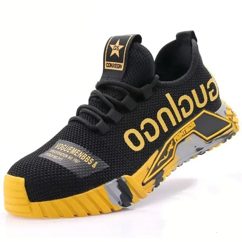 Safety Shoes Men for Work Safety Boots Steel Toe Protective Shoes Puncture Proof Work Boots Construction Working Shoes for Men 240617