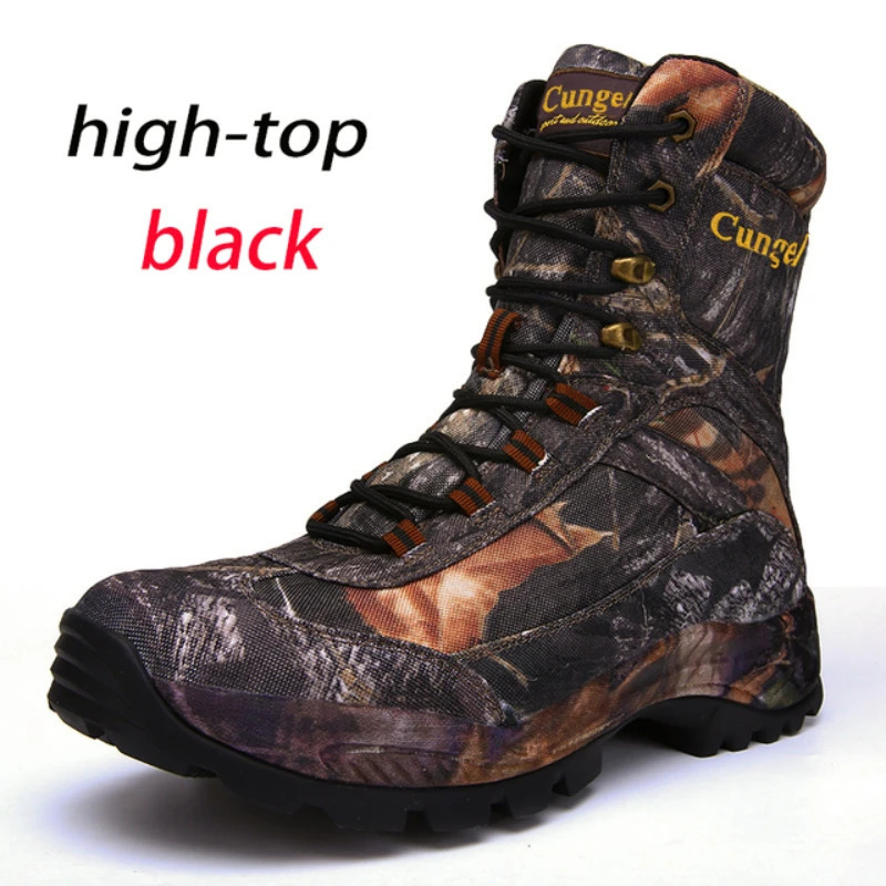Mens sports shoes high top durable and waterproof non slip outdoor climbing mens low boots 240615