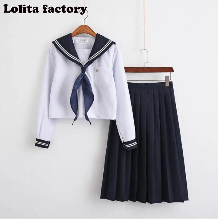 JapaneseKorean Sailor Suit Cosplay Costumes School Uniforms Cute Girls JK Student Clothing TopSkirts LOLITA COSPLAY JKN2101 240617