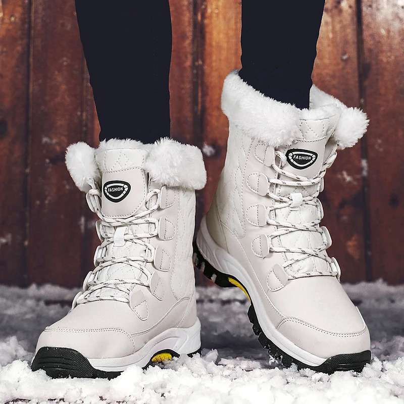 Moipeng Womens Classic Snow Boots Winter Warm Shoes Handmade Platform Shoes Womens Boots Ankle Botas De Mujer Size 42 Boots 240615