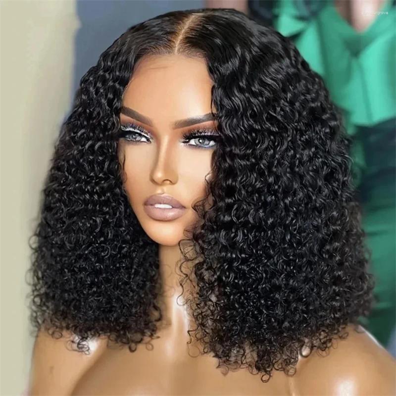 Shorts Bob 13x6 Lace Frontal Wig Curly Human Hair Brazilian Front Wigs For Women Loose Deep Wave