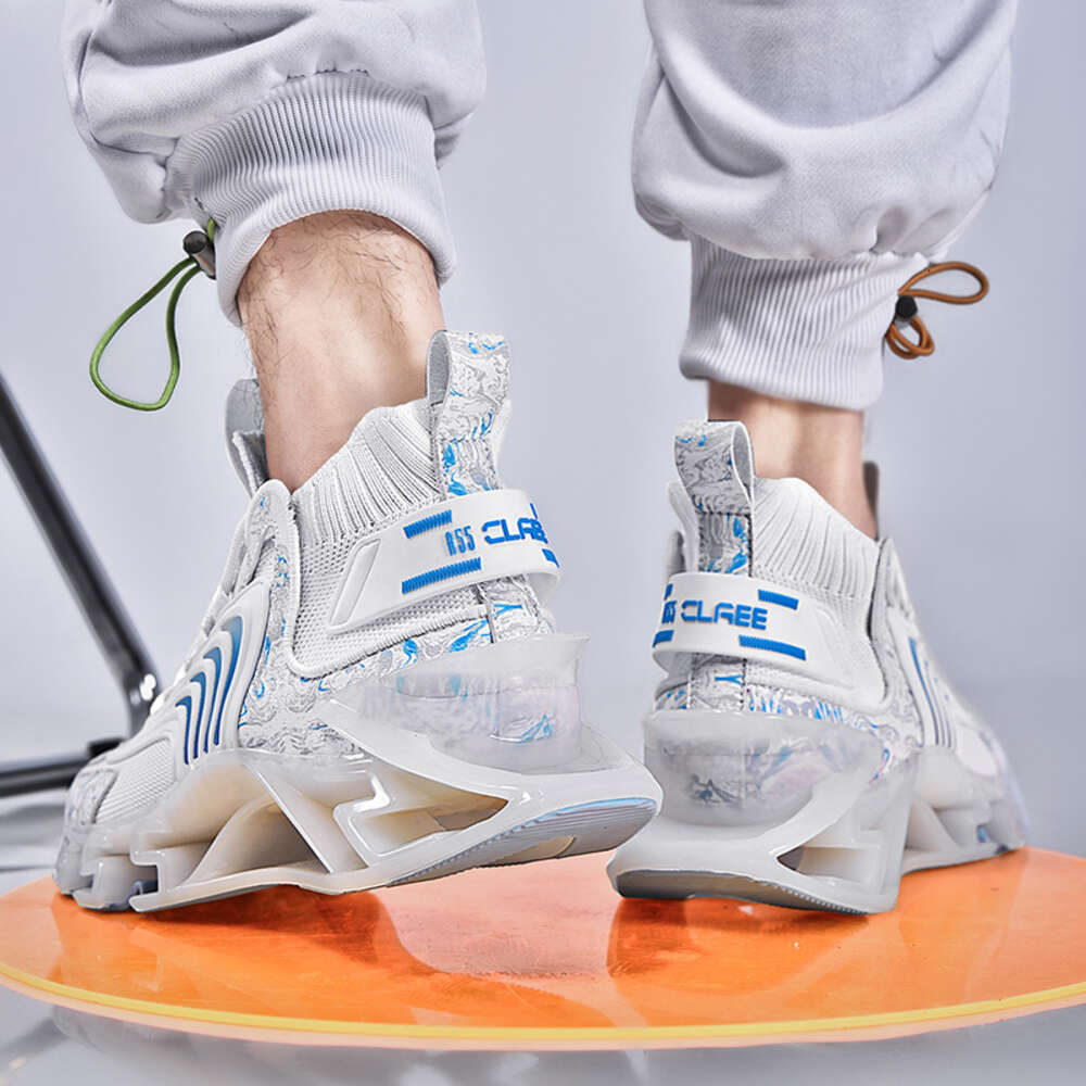 Fashion Sports Men's Casual New Spring Breathable Shark Blade Shoes Men High-quality Running Sneakers