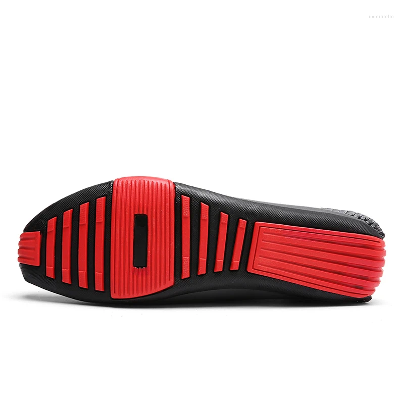 Casual Shoes Men Loafers Leather Handmade Moccasins Comfortable Driving Sneakers Male Designer Design Footwear