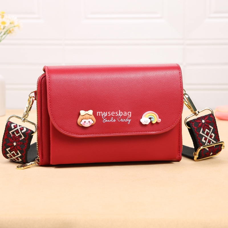 European and American women's designer mobile phone bag Korean version versatile small square bag fashionable woven strap single shoulder crossbo