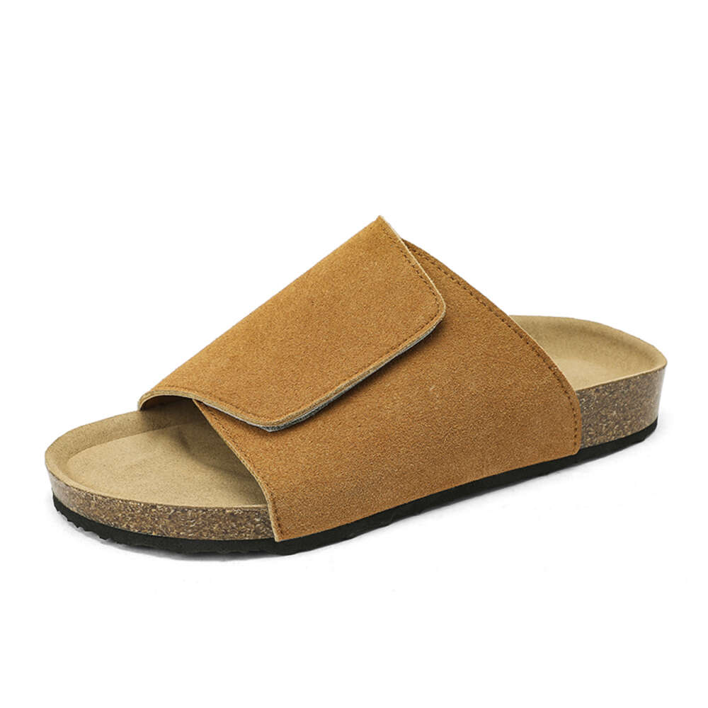 High Quality Men with Platform Italian Stylish Handmade Sandals Slip-on Leather Slippers