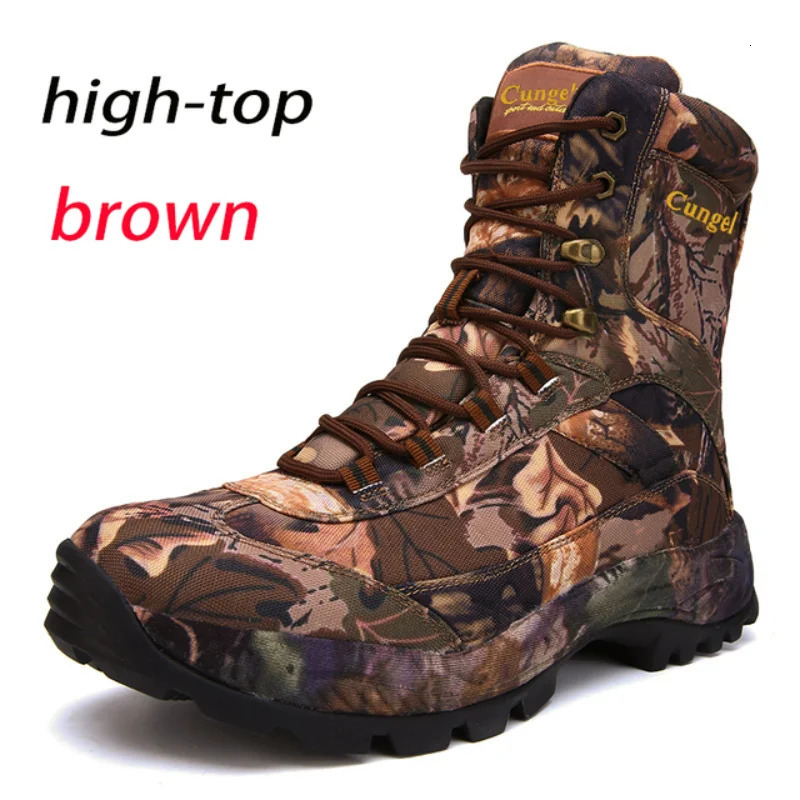 Mens sports shoes high top durable and waterproof non slip outdoor climbing mens low boots 240615