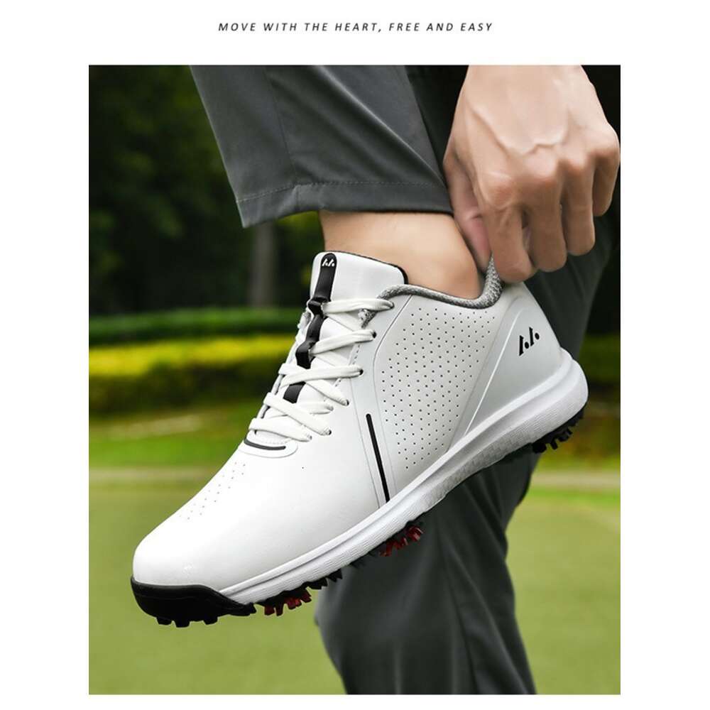 For Good New Quality Sport Shoe Mens Anti Slippery Spikes Golf Training Man Leather Walking Shoes Men Ddmysaturn