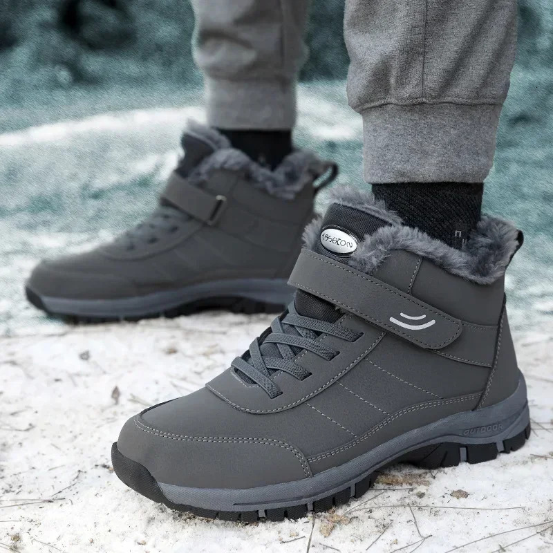 Womens ankle boots waterproof and warm snow boots womens anti slip hiking shoes womens sports shoes comfortable couple shoes womens 2024 240615